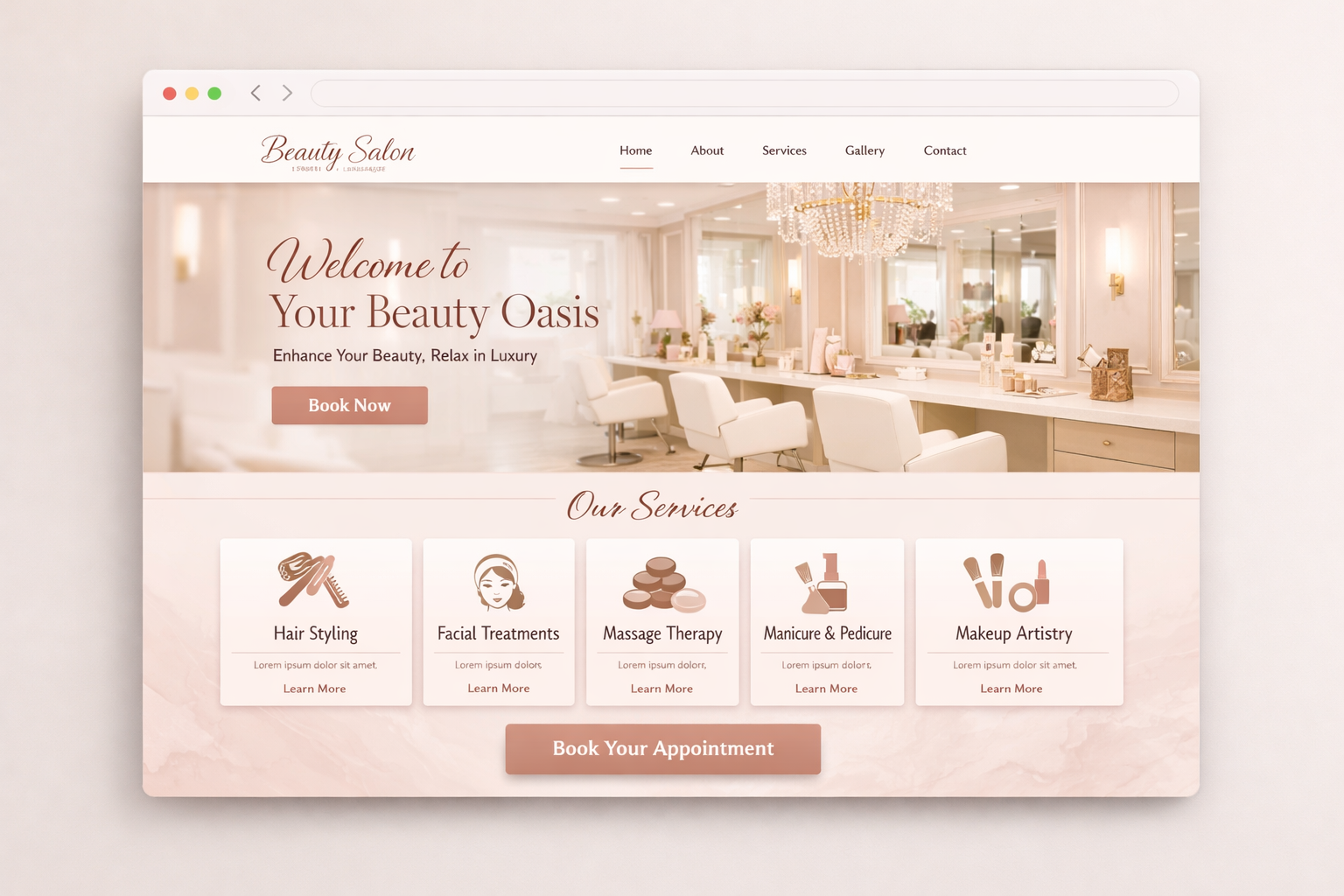 Salon website
