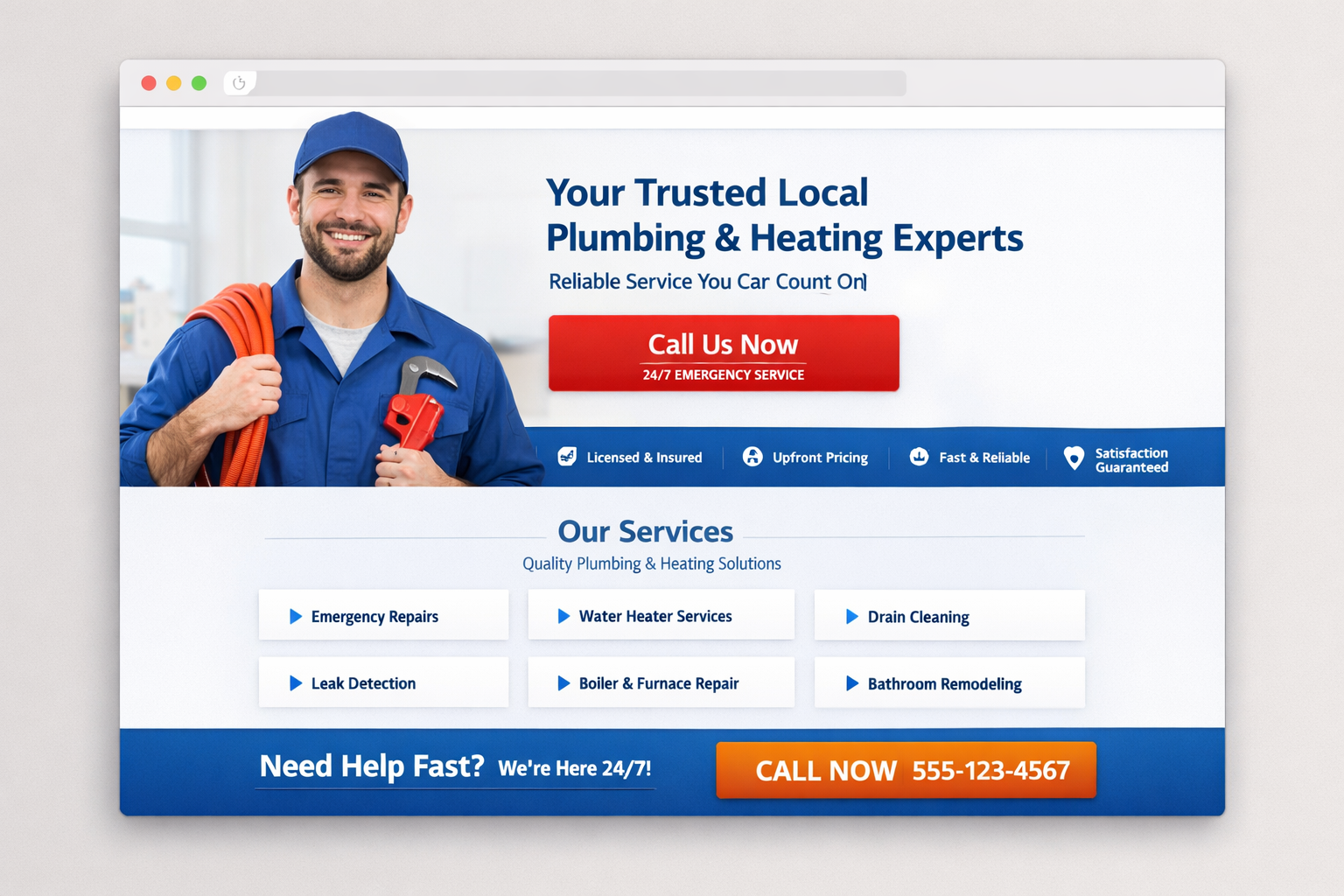 Plumber website